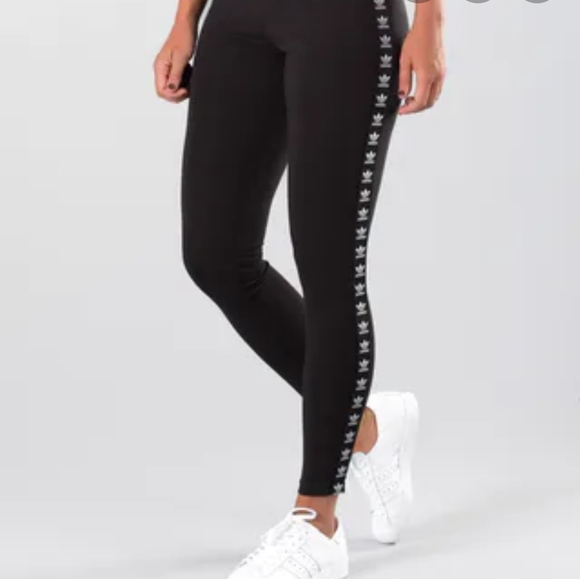 adidas logo print leggings